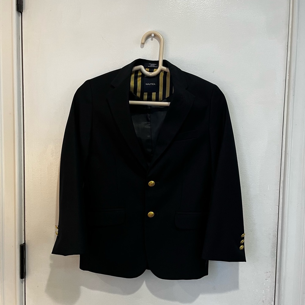 Nautica boys navy sport coat